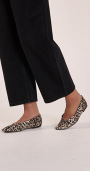 Suzie Flat - Leopard Satin