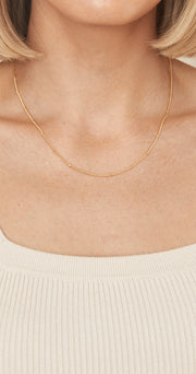 Laney Beaded Necklace - Gold
