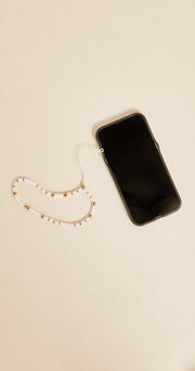 Cora Phone Charm - White