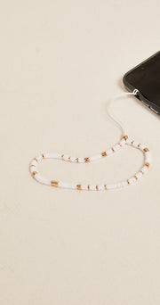 Cora Phone Charm - White