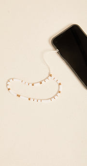 Cora Phone Charm - White