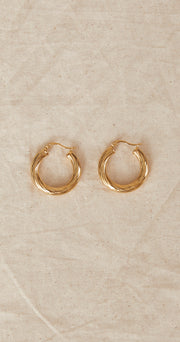 Iris Hoop Earrings - Gold