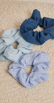 Everleigh Scrunchie Pack - Blue Mix