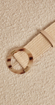 Carly Stretch Belt - Cream