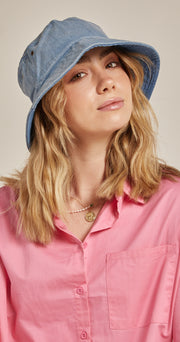 Juno Bucket Hat - Washed Denim