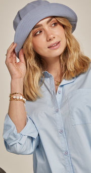 Daisy Bucket Hat - Sky Blue