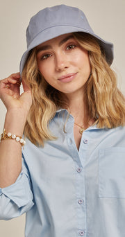 Daisy Bucket Hat - Sky Blue