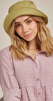 Daisy Bucket Hat - Apple Green