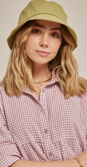 Daisy Bucket Hat - Apple Green