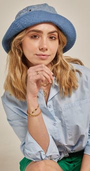 Juno Bucket Hat - Washed Denim
