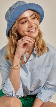 Juno Bucket Hat - Washed Denim