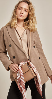 Gwen Scarf - Rose Stripe