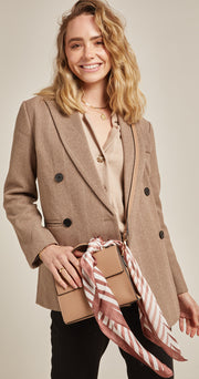 Gwen Scarf - Rose Stripe