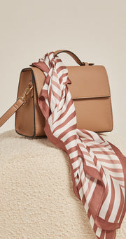 Gwen Scarf - Rose Stripe