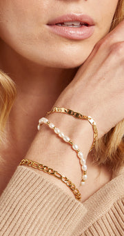 Eliza Bracelet - Pearl and Gold