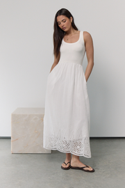 PRE-ORDER Bianca Dress - White