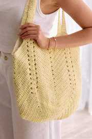 Luna Crochet Bag - Lemon