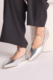 Haruna Flat - Silver Metallic