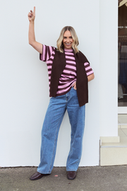Lola Long Barrel Jean - Deep Blue