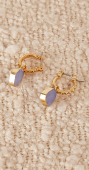 Gem Earrings - Blue