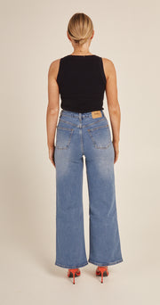 Harrie Ribbed Tank - Navy