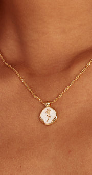 Rose Necklace - Gold
