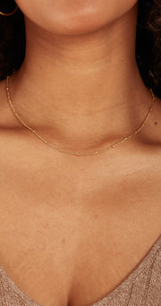 Laney Beaded Necklace - Gold