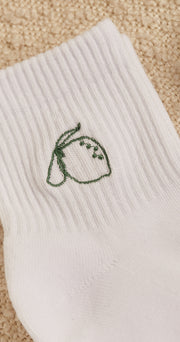 Vacation Ankle Sock Twin Pack - White