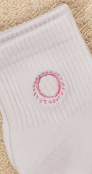 Vacation Ankle Sock Twin Pack - White