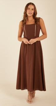 Maeve Dress - Chocolate
