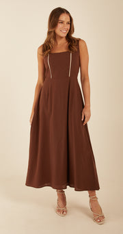 Maeve Dress - Chocolate