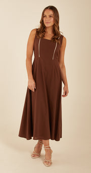 Maeve Dress - Chocolate