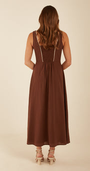 Maeve Dress - Chocolate