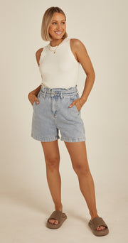 Blondie Denim Short - Blue Skies