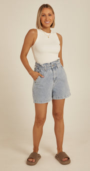 Blondie Denim Short - Blue Skies