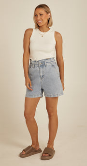 Blondie Denim Short - Blue Skies