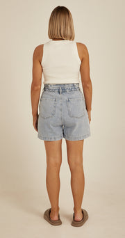 Blondie Denim Short - Blue Skies