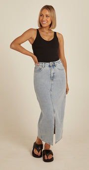 Venus Cropped Tank - Black