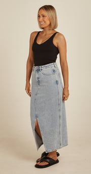 Venus Cropped Tank - Black