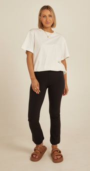 Cassidy Cropped Flare - Black
