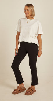 Cassidy Cropped Flare - Black