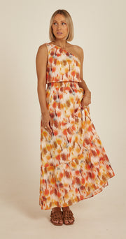 Olivia One Shoulder Dress - Sunset Haze