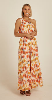Olivia One Shoulder Dress - Sunset Haze