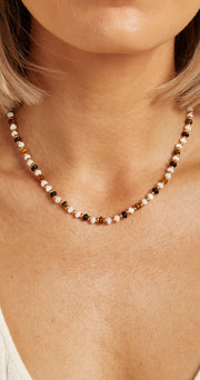 Zoey Beaded Necklace - Gold