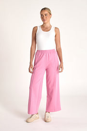 Noah Cropped Pant - Pink Stripe