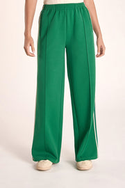 Noah Wide Pant - Multi Emerald Stripe