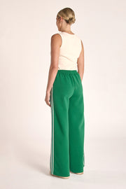 Noah Wide Pant - Multi Emerald Stripe