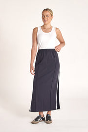 Noah Skirt - Navy White Stripe