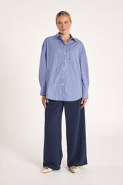 Emily Shirt - Navy Stripe