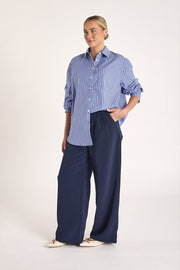 Emily Shirt - Navy Stripe